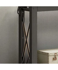 Slickblue Modern Entryway Table with Charging Station, Outlets and Usb Ports