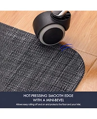 Danrong Heavy Duty Non-Slip Office Chair Mat for Hardwood Floors Silent Smooth Glide Floor Protector