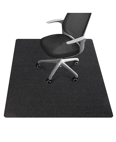 Danrong Non-Slip Office Chair Mat Hardwood Floor Protection Easy Clean Quiet Rolling