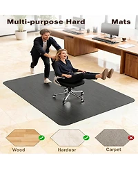 Danrong Heavy Duty Pvc Office Chair Mat Non-Slip Hard Floor Protector Rug