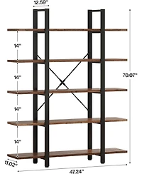 Tribesigns 5-Tier 70 Inch Tall Bookshelf