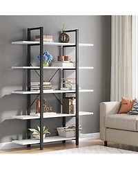 Tribesigns 5-Tier 72" Vintage Industrial Bookshelf,