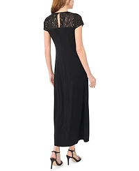 Msk Petite Split Sleeve Overlay Max Sequin Side-Slit Dress