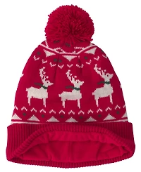 Carter's Baby Boys' and Girls' Fair Isle Christmas Beanie Glove, 3-Piece Set