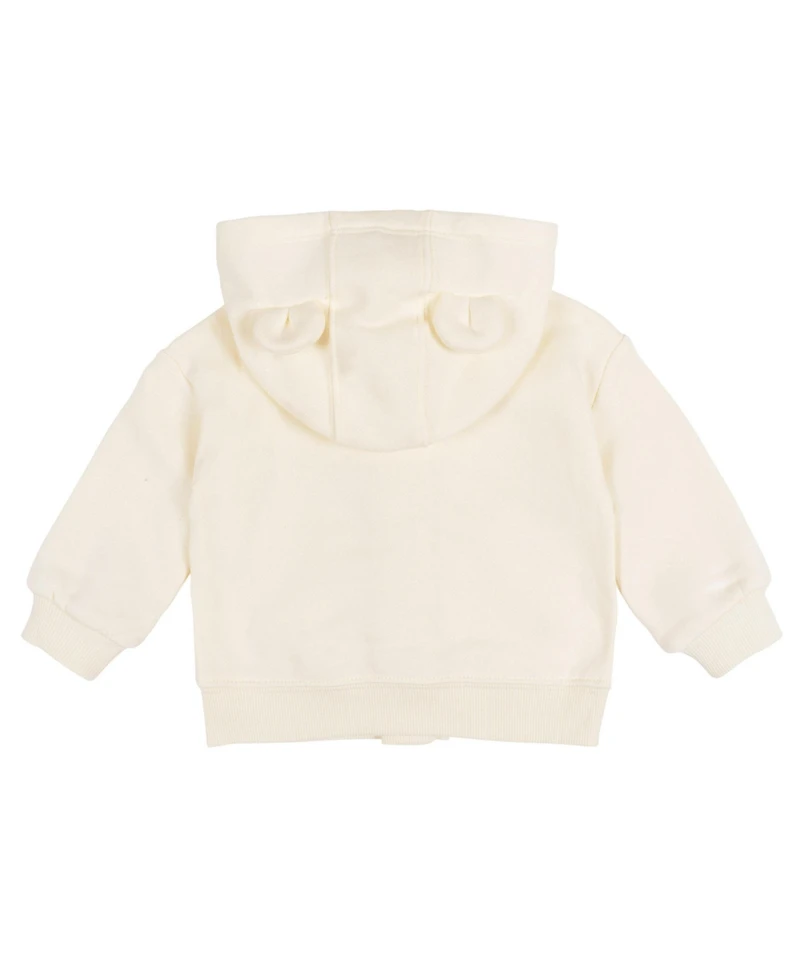 Gerber Baby 0M-24M Neutral Zip Front Sweatshirt, Artic Wolf