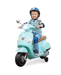 Sugift 12V Kids Electric Motorcycle With Music and Training Wheels Ages 3-6