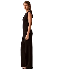 Calvin Klein Women's High-Waisted Pull-On Wide-Leg Pants