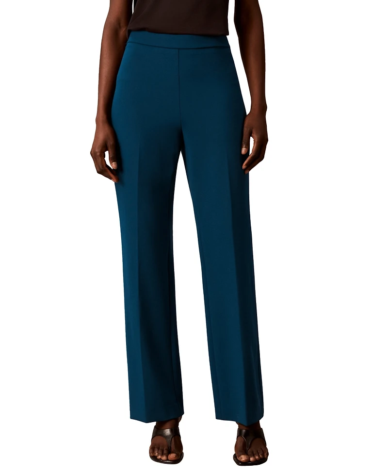 Calvin Klein Women's High-Waisted Pull-On Bootcut Pants