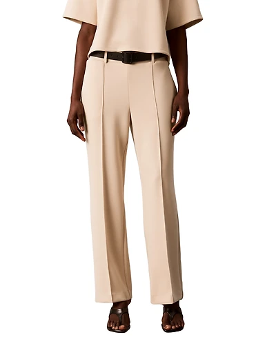 Calvin Klein Women's Pull-On High-Rise Wide-Leg Pants