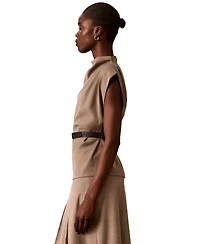 Calvin Klein Women's Draped Neck Top