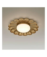Possini Euro Design Possini Euro Braum 14" Led Flower Petal Ceiling Light