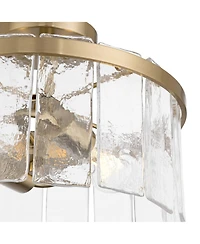 Possini Euro Design Possini Euro Soresi 14"W Piastra Glass 2-Light Ceiling Light