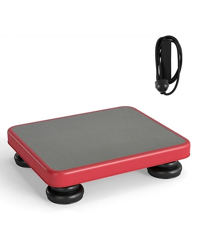 Sugift Kids Rebounder 24" x 20" Bouncing Board with Elastic Rope, Ages 3+