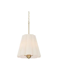Possini Euro Design Possini Euro Adama 15 3/4" Satin Brass 3-Light Shade Pendant Light