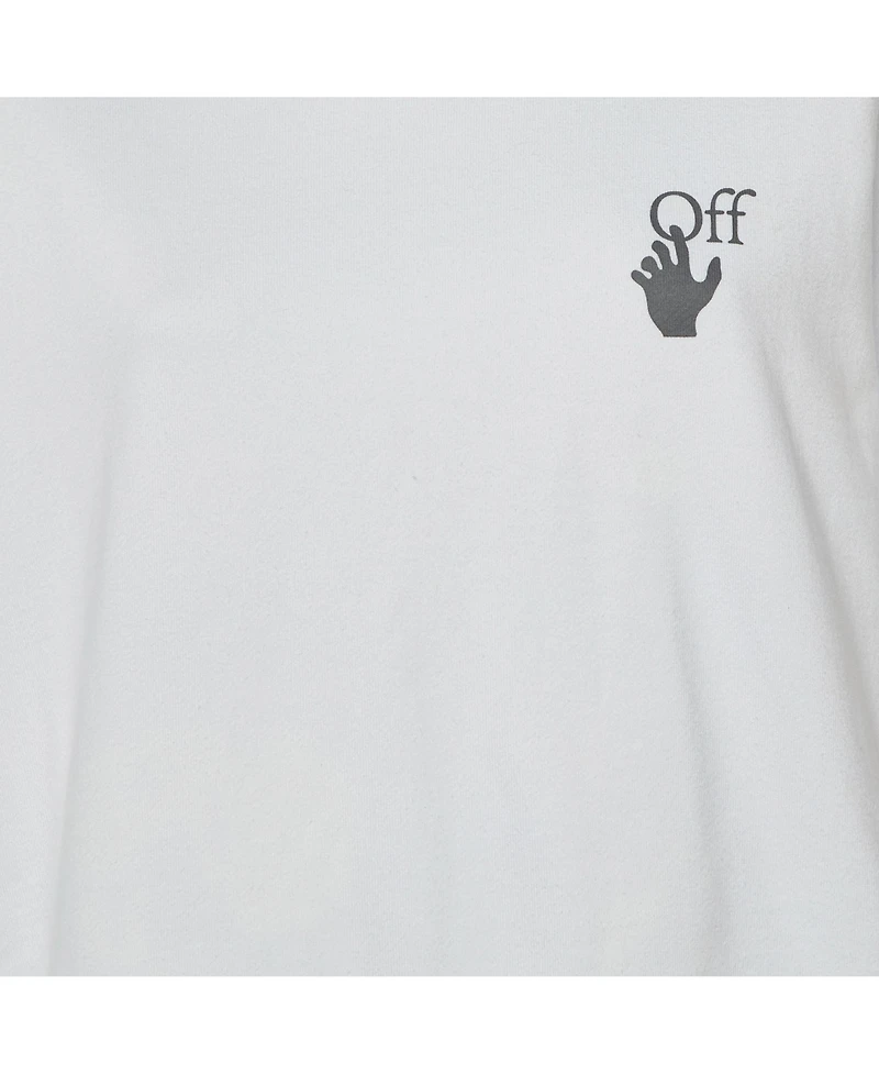 Pre-Owned Off-White Women's Graphic-Print Crewneck Short-Sleeve T-Shirt Dress