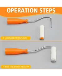 Xdovet Mini Roller Brush Set for Trim Edge Corner Window Frame Touch Up