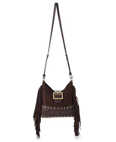 Brahmin Gwynne Small Suede Crossbody Handbag