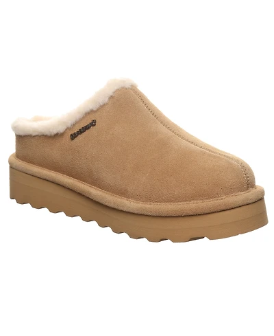 Bearpaw Women's Izzy Platform Suede Slip-On Clogs