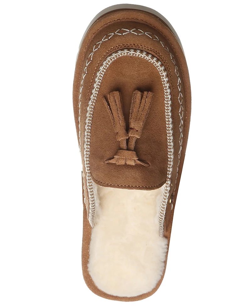 Bearpaw Women's Leona Platform Scuff Slip-On Slippers