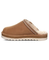 Bearpaw Women's Arden Faux Fur Accent Slip-On Slippers