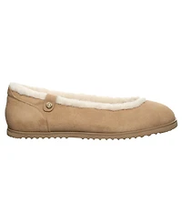 Bearpaw Women's Delphi Faux Fur Trim Ballet Flats