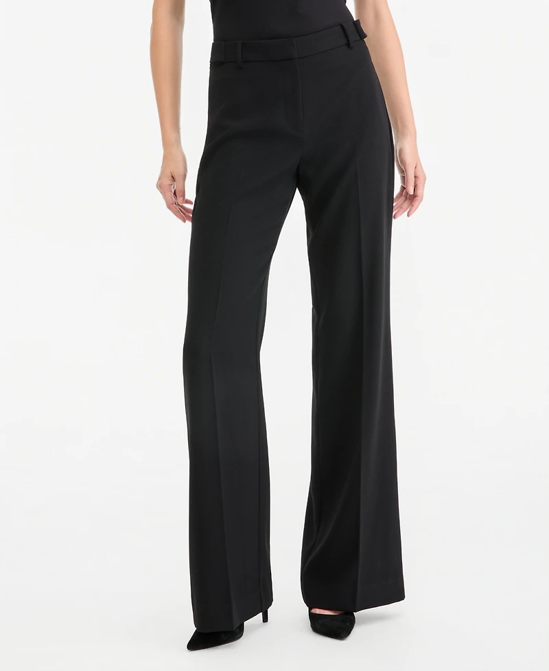 Kobi Halperin Women's Cecelia Wide-Leg High-Waisted Crepe Pants
