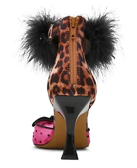 Betsey Johnson Women's Cherie Feathered Slip-On Pumps