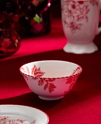 Certified International Crimson Noel All-Purpose Bowls, Set of 6