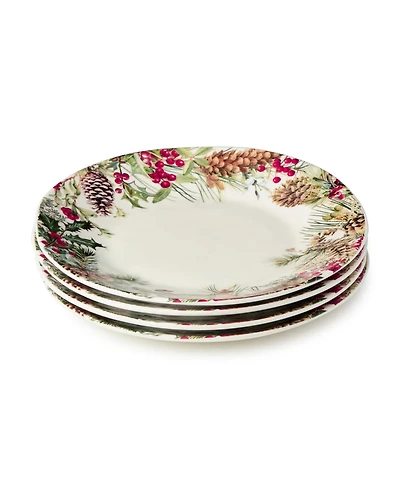 Certified International Woodland Dinner Plates, Set of 4