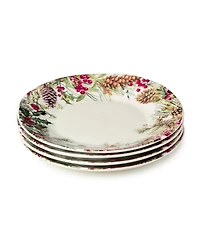 Certified International Woodland Dinner Plates, Set of 4
