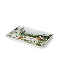 Certified International Winter Cabin Rectangular Platter