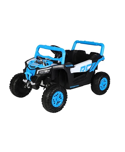 Yobtop Kids Electric Ride-On Car with 12V Battery, Remote Control & Swing Function, Seats Two, Ages 3+