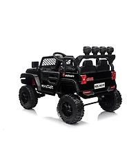 Yobtop 24V 7Ah 2-Seater Remote-Control 4WD Ride-On Jeep, Ages 3+