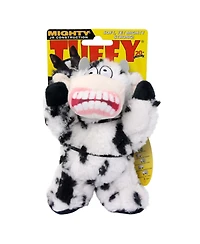 Mighty Jr Angry Animals Mad Cow 2 Pack, Durable Plush Squeaky Dog Toy