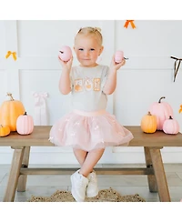 Sweet Wink Big Girls Pumpkin Cameo Short Sleeve T-Shirt