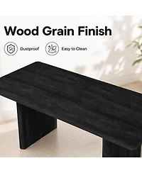homfan 63"-82.7" Extendable Dining Table with Rounded Corners, Seats 8-10