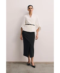 The Fold Women's Signature Draped Cape Blazer