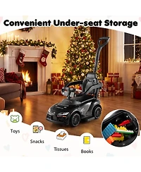 Hongge 3-in-1 Toddler Foot-to-Floor Sliding Car Ride-On, 44 lbs. Capacity, Ages 18 Months–5 Years