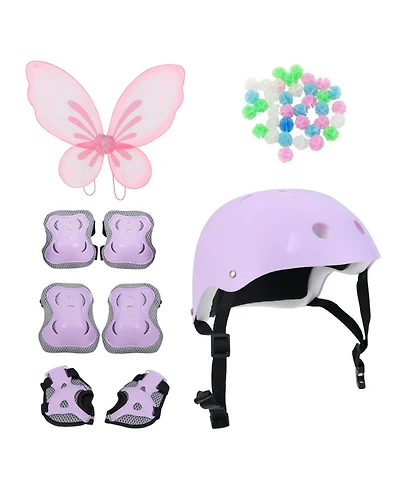Hongge 12-Inch Kids Bike with Front Basket and Helmet Protective Set