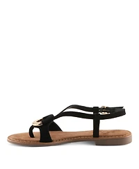 Azura Women's Classylady Suede Sandal with Upper
