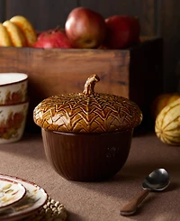 Certified International Autumn Meadows Acorn Soup Bowls, Set of 2