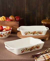 Certified International Autumn Meadows Large Rectangular Baker