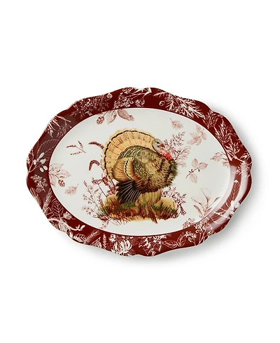 Certified International Pheasant Grove Oval Platter