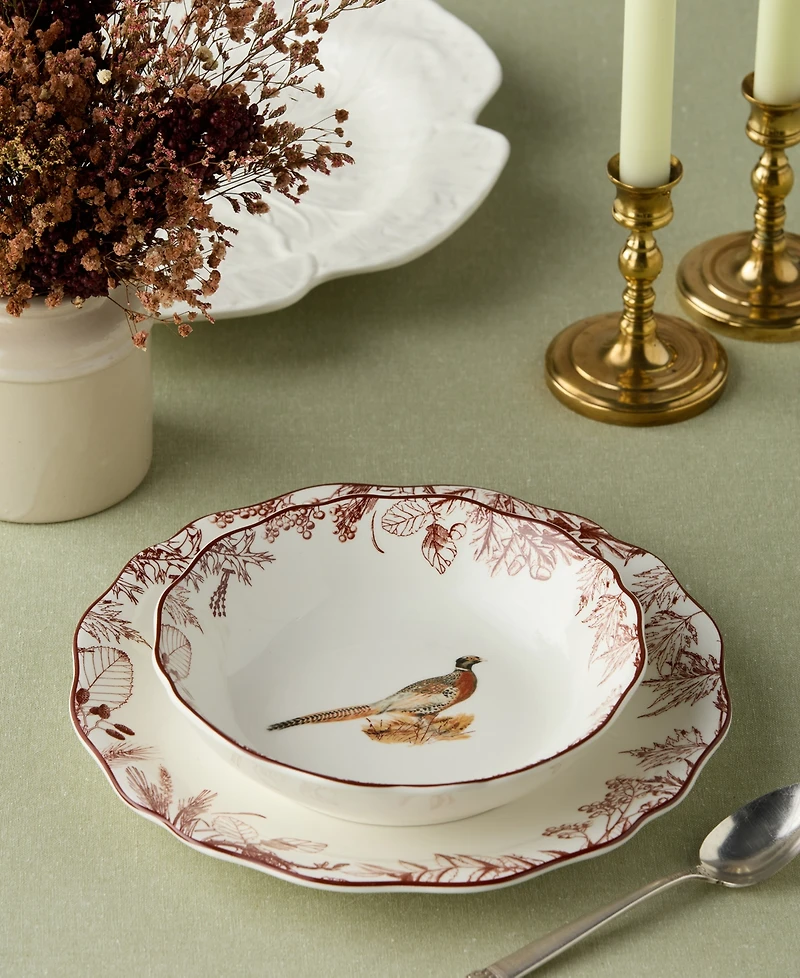 Certified International Pheasant Grove Soup Bowls, Set of 4