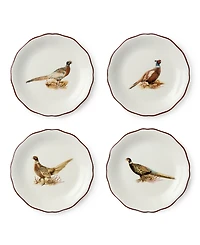 Certified International Pheasant Grove Canape Plates, Set of 4