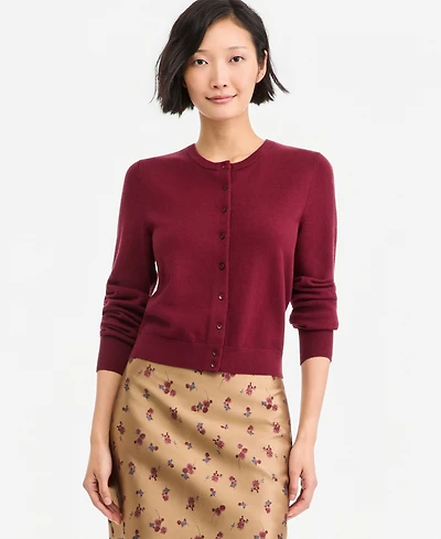 On 34th Women's Crewneck Long-Sleeve Cropped Cardigan, Macy's Exclusive