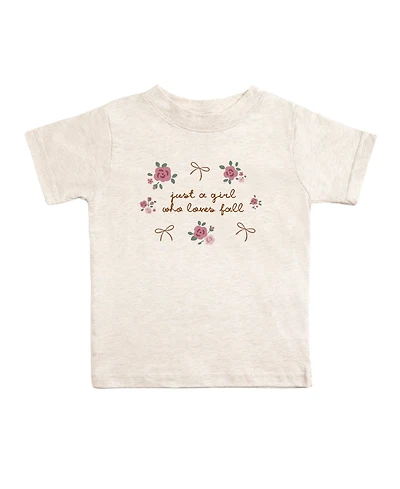 Sweet Wink Little Girls Just A Fall Girl Short Sleeve T-Shirt