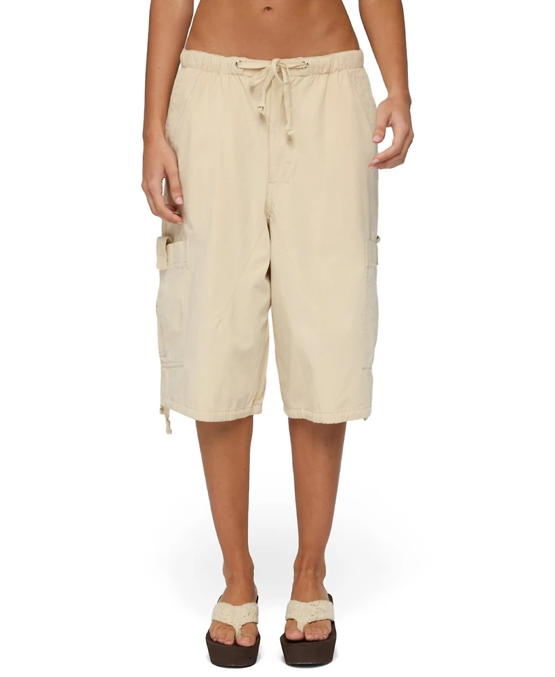 Edikted Women's Azul Oversized Cargo Bermuda Shorts