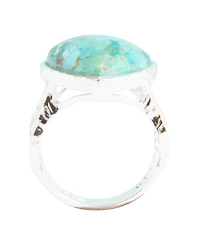 Barse Hypnosis Blue Turquoise and Silver Ring