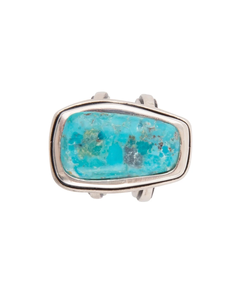 Barse Art Blue Turquoise and Silver Statement Ring